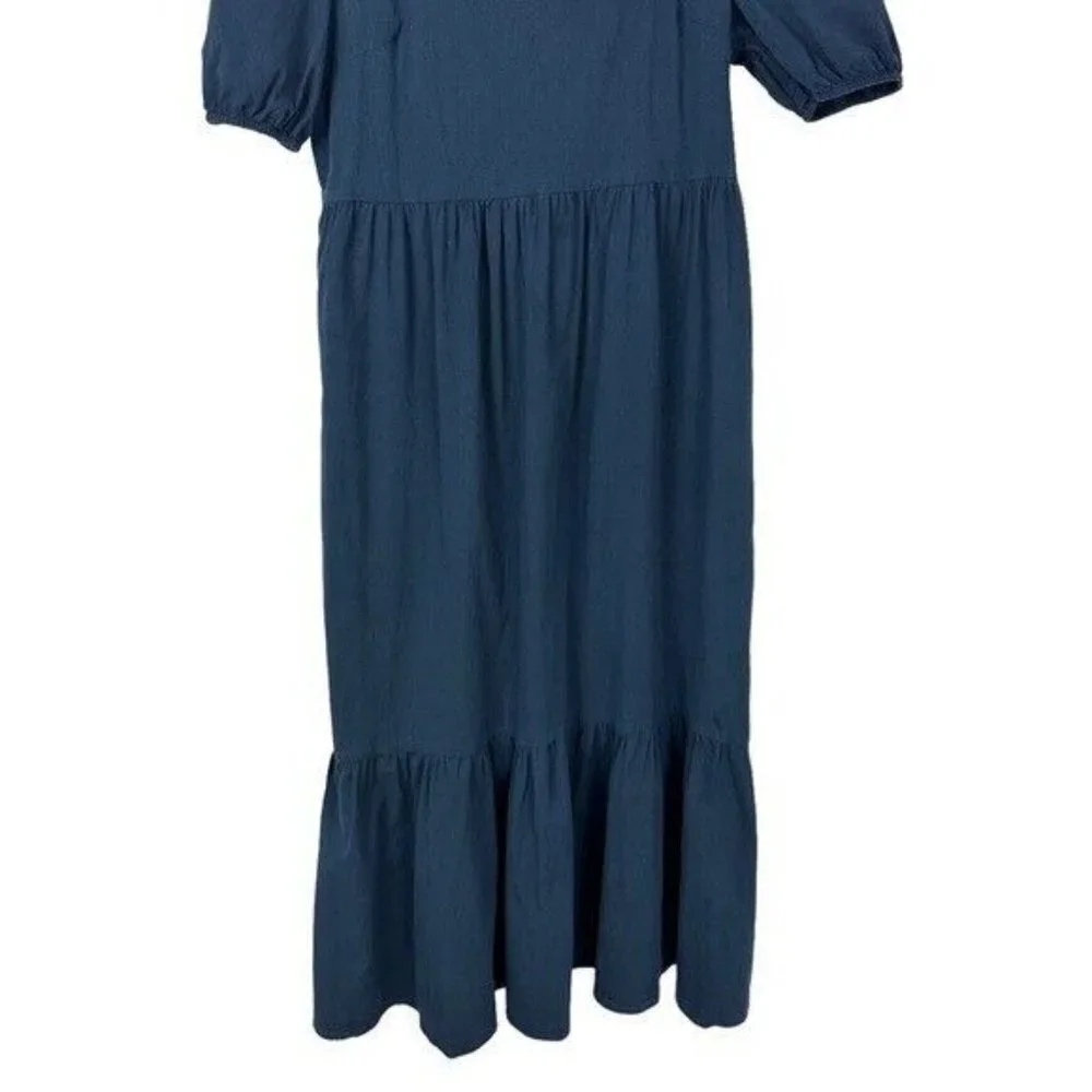 Mod REF THE ZARIA DRESS NAVY SQUARE NECK SIZE SMALL STYLE DR2436 - Picture 7 of 13